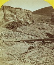 Hydraulic gold mining, Virginia City. 1871