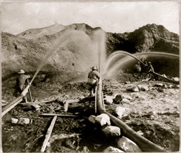 Hydraulic mining near French Corral, Nevada County 1866