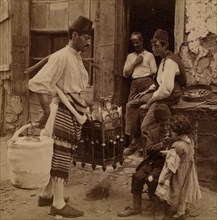 Ice cream merchant, Constantinople, Turkey 1898