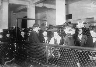 Immigrants Being Processed for entry into the United States at Ellis Island 1915