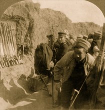 In the front parallel of the Japanese trenches 1905