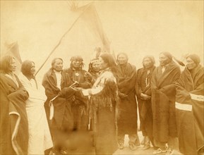 Indian chiefs who counseled with Gen. Miles and settled the Indian War - 1890
