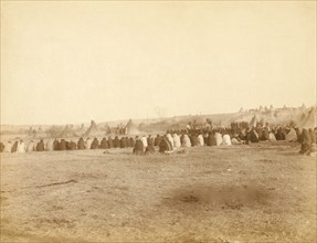 Indian Council in Hostile Camp 1890