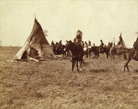 Camp of Pawnee Indians on the Platte Valley 1866