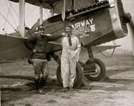 J.M. Johnson in Bleriotype plane