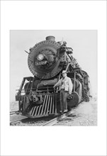 War Information Photographer Jack Delano and Train 1943