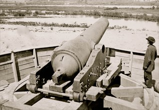 James River, Va. Confederate gun emplacement above Dutch Gap 1865