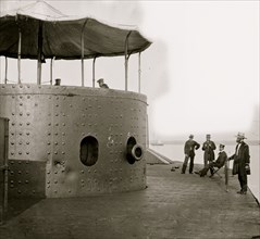James River, Va. Deck and turret of U.S.S. Monitor seen from the stern 1864