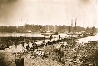 James River, Va. Pontoon bridge 1864