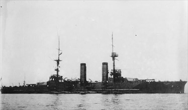 Japanese Warship Ikoma 1914