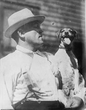 Jeffries & pet dog Teddy  1900