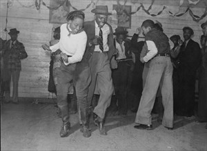 Jitterbugging in Black juke joint, Saturday evening, outside Clarksdale, Mississippi 1939