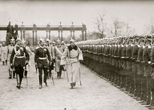 Kaiser inspecting troops