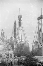 Lightships docked at Tomkinsville, Staten Island New York