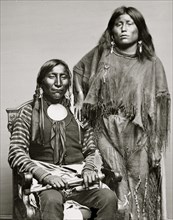 Lone Wolf and his wife Etla, Kiowa Indians 1860