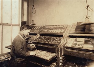 A young compositor earning $7.00 a week in a Sixth Av. (N.Y.) printing office. 1917
