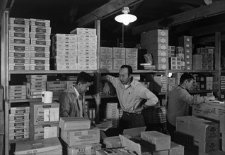 Warehouse, M. Ogi, manager; S. Sugimoto, manager of Co-op; Bunkichi Hayashi 1943