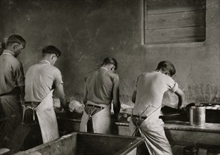 Making bread. Pauls Valley Training School 1917