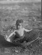 Maricopa Child in a Basket 1907
