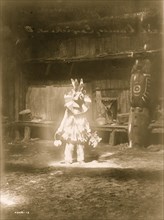 Masked dancer, Cowichan 1913
