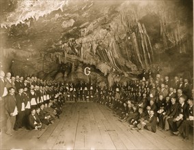 Masonic Grand Lodge of Arizona meeting in the cave in the mine of the Copper Queen Consolidated Mining Co. at Bisbee, Arizona, Nov. 12th 1897 1897
