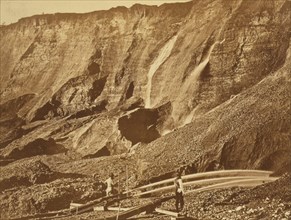 Hydraulic gold mining - near Dutch Flat, California, C.P.R.R. 1868