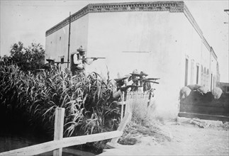 Battle of Juarez, Insurrectos on irrigation ditch 1913
