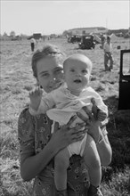Potato Picking Mother with Baby 1939