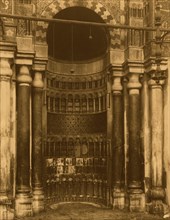 Mihrab in the Mosque of Sultan Qalawun, Cairo, Egypt. 1880