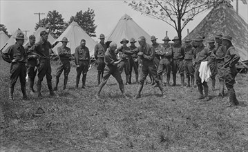 Military Boxing Bout with Soldiers 1915