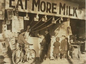 Milk Booth at the State 4 H Fair at Charleston, W. Va. 1921