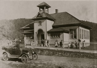 Minnehaha Springs School. An unusual two-room school, built (during a summer resort boom)  1921