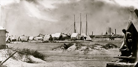 Morris Island, South Carolina. July or August 1863. Unidentified camp 1863