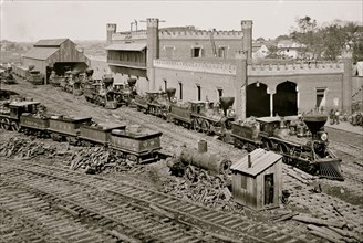 Nashville, Tennessee. Railroad depot 1864