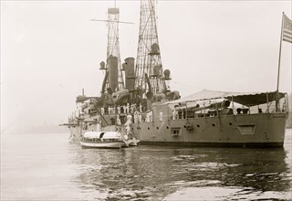 Naval Militia boarding ALABAMA 1912