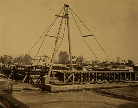 New bridge over Potomac River on the Washington, Alexandria and Georgetown Railroad. 1863