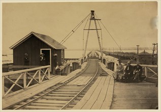 New bridge over Potomac River on the Washington, Alexandria and Georgetown Railroad. Total length 5,104 feet 1863