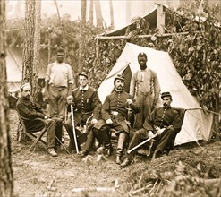 Officers of 114th Pennsylvania Infantry in front of Petersburg, Va., August, 1864 1864