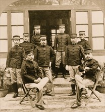 Officers of the Japanese army at Peking, China 1902