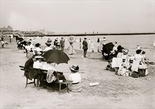 On the Beach at Coney Island 1912