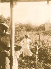 One man and two women, New Bight, Cat Island, Bahamas, 1935