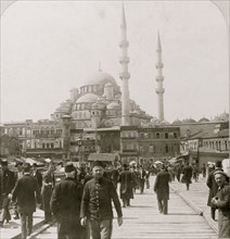 The New Mosque of Yeni Valideh, near the Outer Bridge, Constantinople 1914