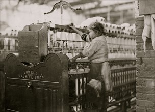 A young Polish spinner in the Quidwick Co. Mill. Anthony, R. I 1909