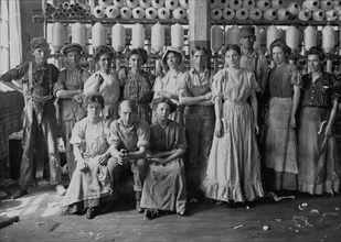Operatives in Indianapolis Cotton Mill. Noon Hour. 1908