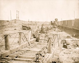 Orange and Alexandria Railroad wrecked by retreating Confederates 1862