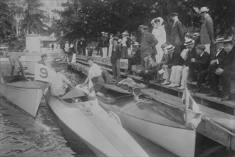 Palm Beach Motor Boats at Dock 1910