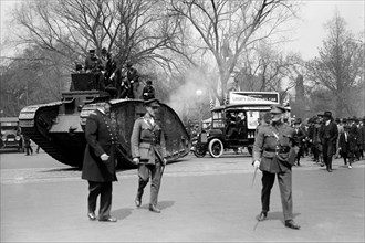 Parade of a Tank in a Washington Liberty Bond Parade 1918