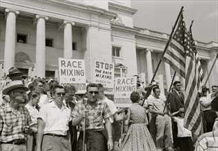 Little Rock, 1959. Rally at state capitol 1959