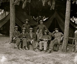 Petersburg, Va. Military telegraph operators at headquarters 1864