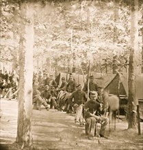Petersburg, Virginia. Camp of companies, C & D, 1st Massachusetts Cavalry 1863